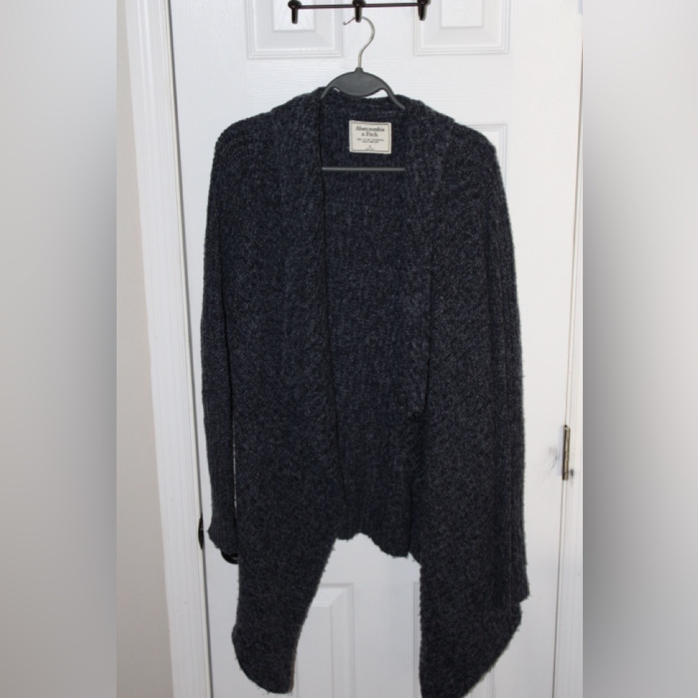 Abercrombie & Fitch Blue/Gray Cardigan Sweater